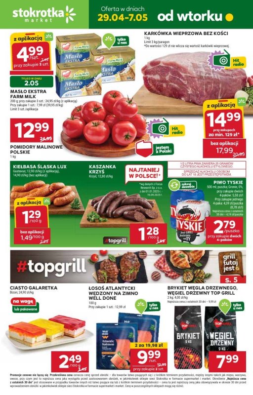 Stokrotka - gazetka promocyjna Gazetka Market od wtorku 29.04 do środy 07.05