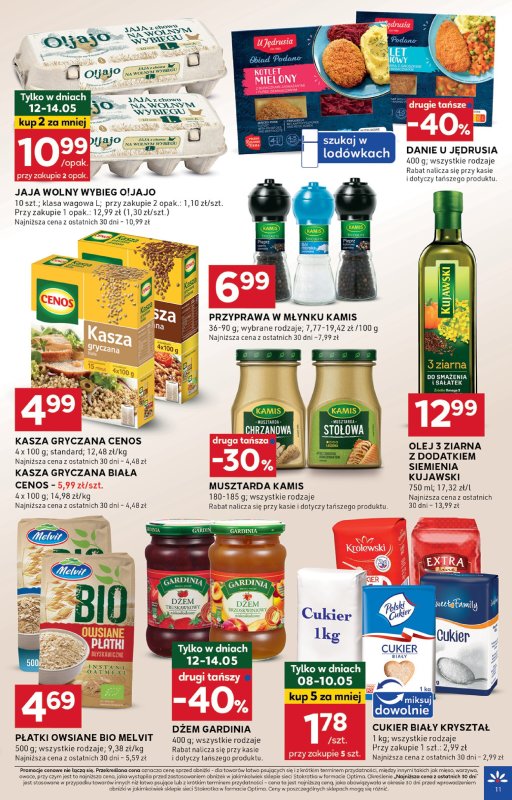 Stokrotka - gazetka promocyjna Gazetka Optima od czwartku 08.05 do środy 14.05 - strona 11
