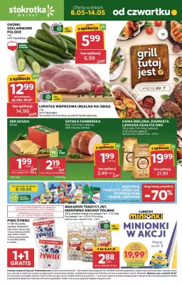 Stokrotka - gazetka promocyjna Gazetka Market od czwartku 08.05 do środy 14.05