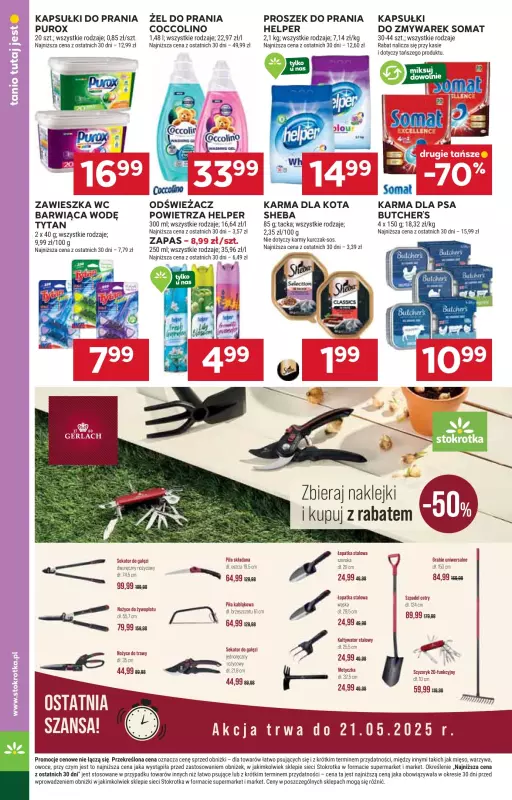 Stokrotka - gazetka promocyjna Gazetka Supermarket od czwartku 15.05 do środy 21.05 - strona 36