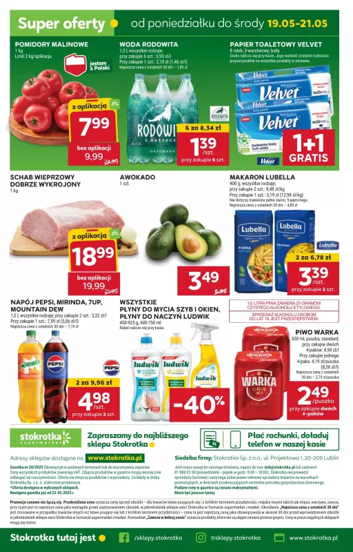 Stokrotka - gazetka promocyjna Gazetka Supermarket od czwartku 15.05 do środy 21.05 - strona 38