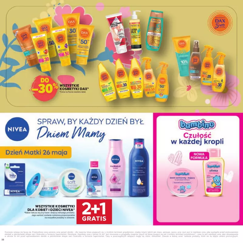 Stokrotka - gazetka promocyjna Dzień Matki i Dziecka od czwartku 22.05 do środy 04.06 - strona 38