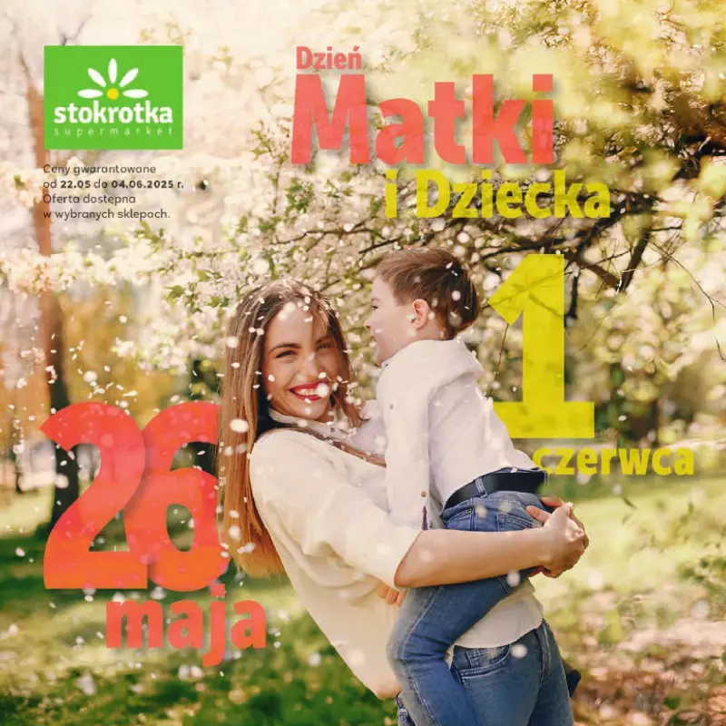 Stokrotka - gazetka promocyjna Dzień matki i dziecka  