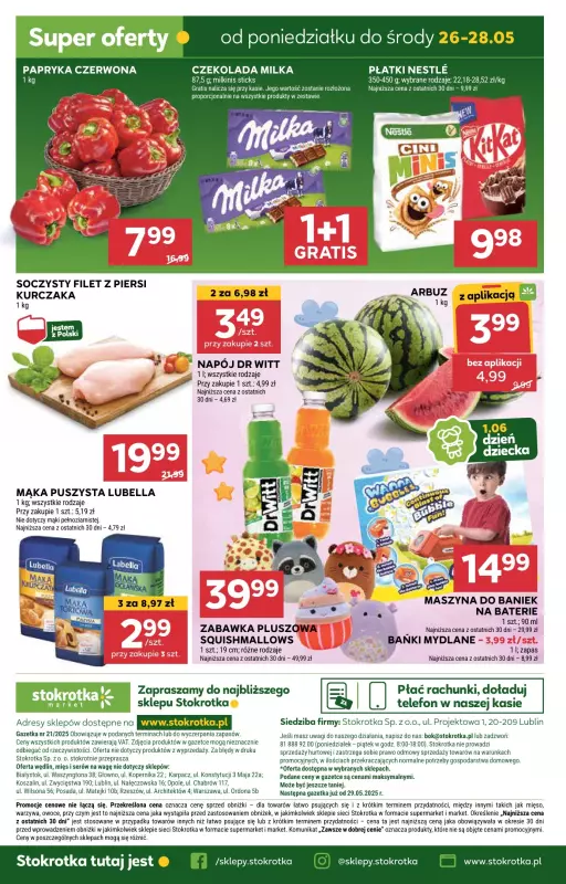 Stokrotka - gazetka promocyjna Gazetka Market od czwartku 22.05 do środy 28.05 - strona 27
