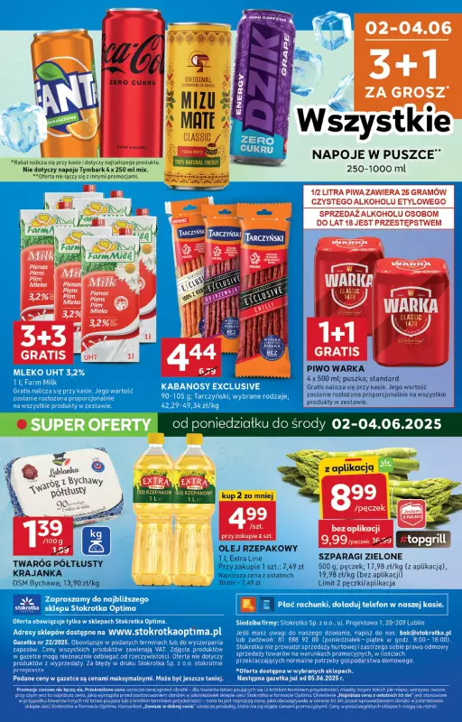 Stokrotka - gazetka promocyjna Gazetka Optima od czwartku 29.05 do środy 04.06 - strona 16