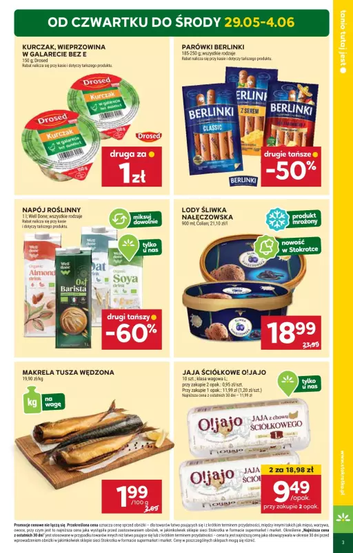 Stokrotka - gazetka promocyjna Gazetka Supermarket od czwartku 29.05 do środy 04.06 - strona 3