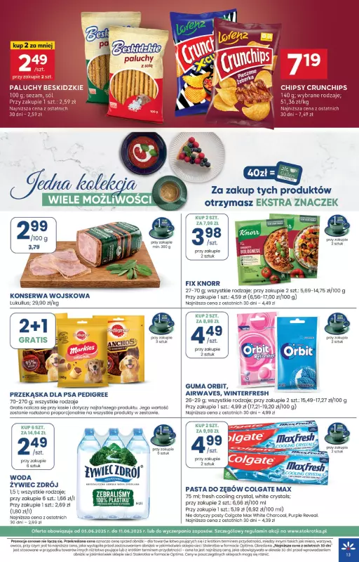 Stokrotka - gazetka promocyjna Gazetka Optima od czwartku 05.06 do środy 11.06 - strona 13