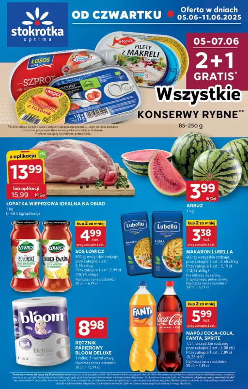 Stokrotka - gazetka promocyjna Gazetka Optima  
