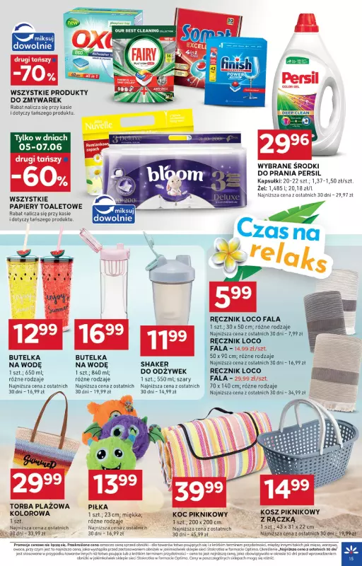 Stokrotka - gazetka promocyjna Gazetka Optima od czwartku 05.06 do środy 11.06 - strona 15