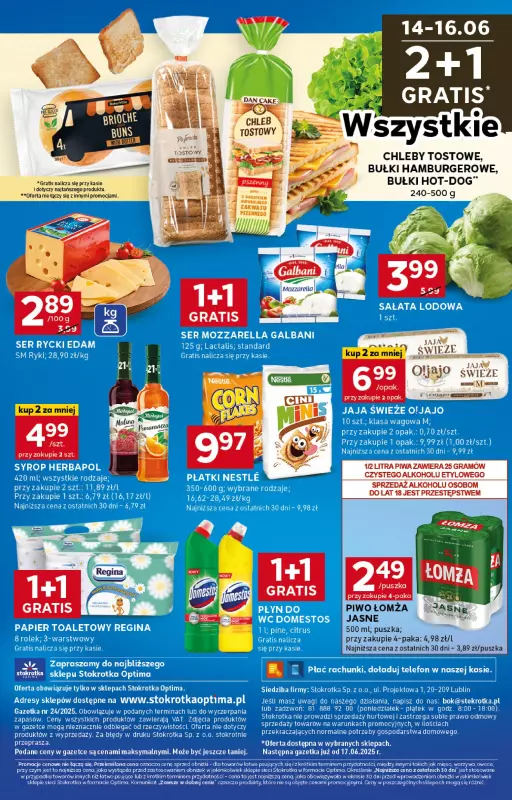Stokrotka - gazetka promocyjna Gazetka Optima od czwartku 12.06 do poniedziałku 16.06 - strona 16