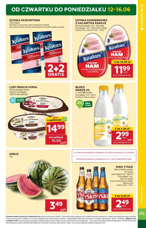 Stokrotka - gazetka promocyjna Gazetka Market od czwartku 12.06 do poniedziałku 16.06 - strona 3