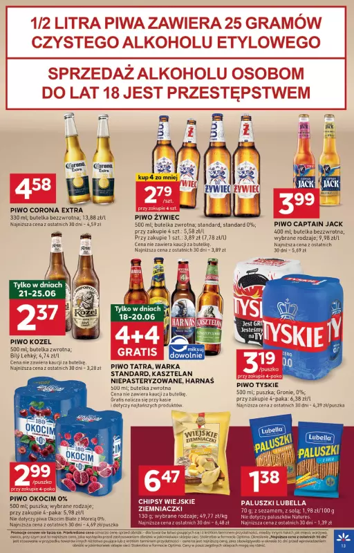 Stokrotka - gazetka promocyjna Gazetka Optima od wtorku 17.06 do środy 25.06 - strona 13