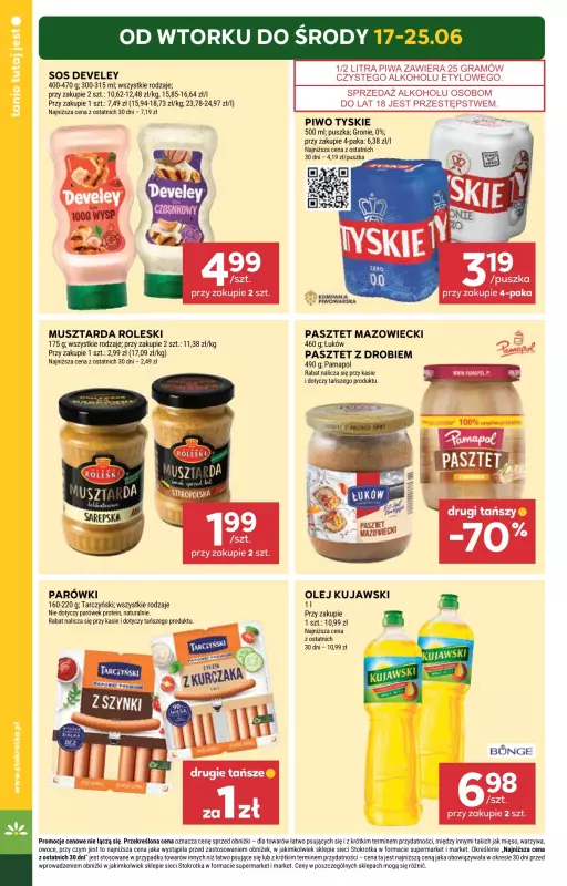 Stokrotka - gazetka promocyjna Gazetka Supermarket od wtorku 17.06 do środy 25.06 - strona 2