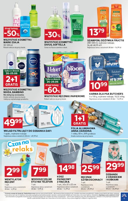 Stokrotka - gazetka promocyjna Gazetka Optima od czwartku 26.06 do środy 02.07 - strona 15