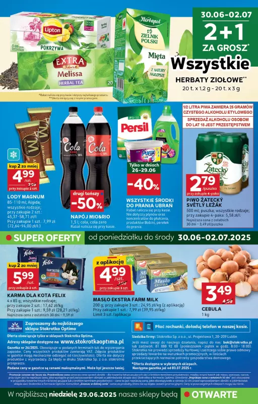 Stokrotka - gazetka promocyjna Gazetka Optima od czwartku 26.06 do środy 02.07 - strona 16