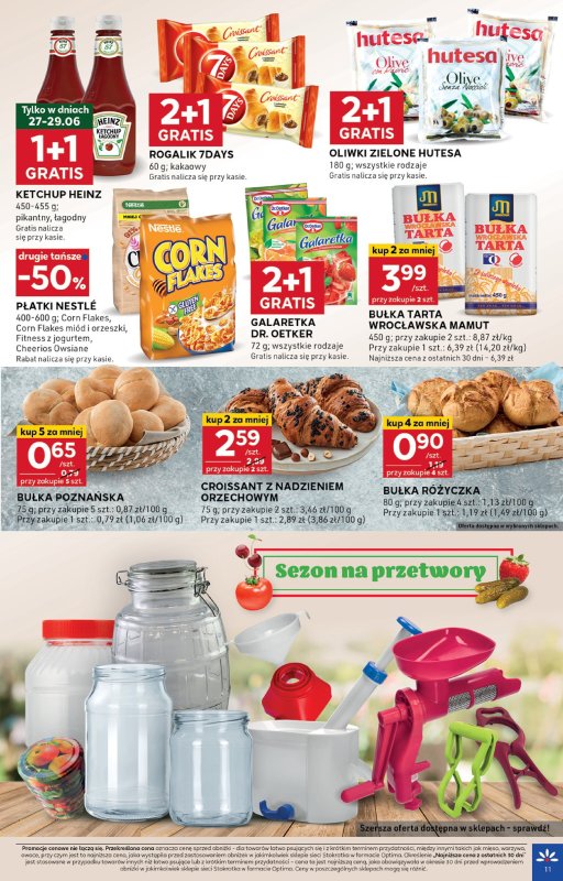 Stokrotka - gazetka promocyjna Gazetka Optima od czwartku 26.06 do środy 02.07 - strona 11