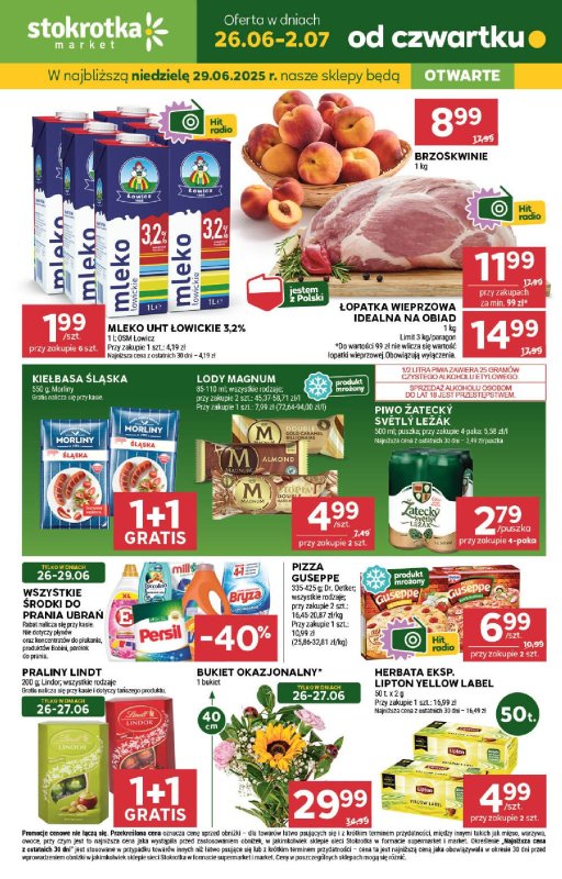 Stokrotka - gazetka promocyjna Gazetka Market od czwartku 26.06 do środy 02.07