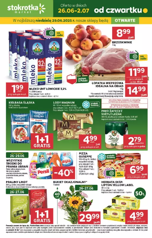Stokrotka - gazetka promocyjna Gazetka Market od czwartku 26.06 do środy 02.07