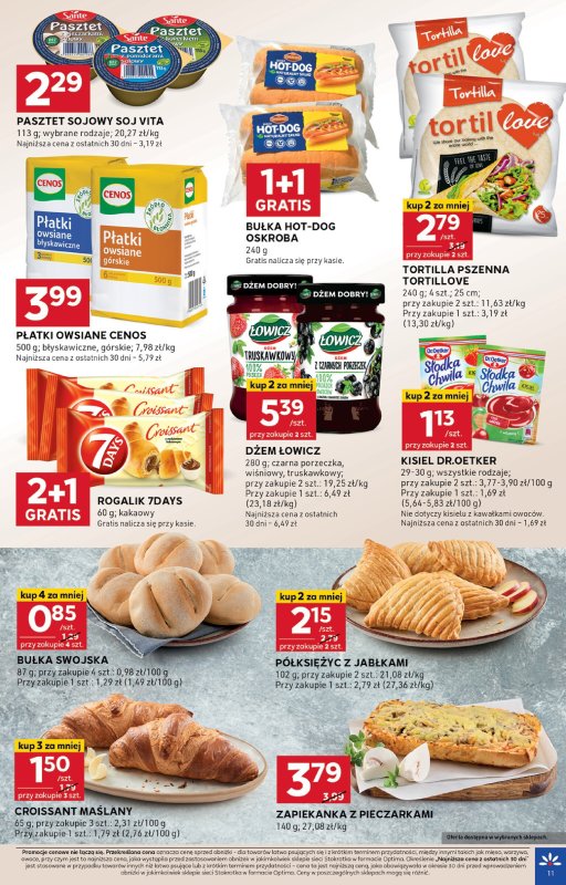 Stokrotka - gazetka promocyjna Gazetka Optima od czwartku 03.07 do środy 09.07 - strona 11