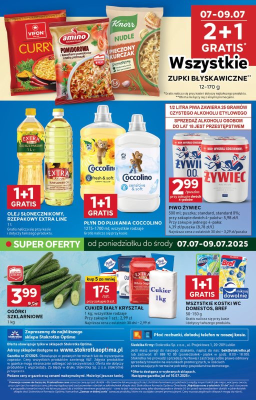 Stokrotka - gazetka promocyjna Gazetka Optima od czwartku 03.07 do środy 09.07 - strona 16