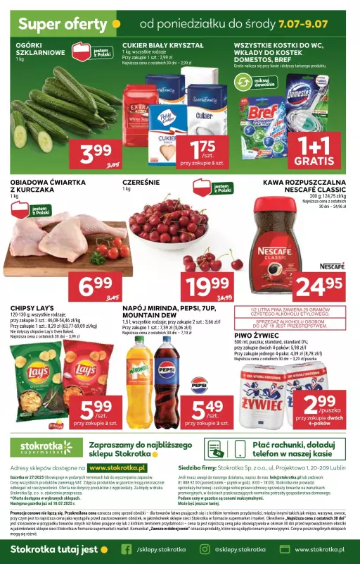 Stokrotka - gazetka promocyjna Gazetka Supermarket od czwartku 03.07 do środy 09.07 - strona 34