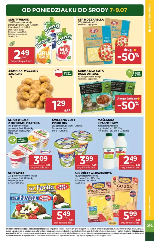 Stokrotka - gazetka promocyjna Gazetka Supermarket od czwartku 03.07 do środy 09.07 - strona 7