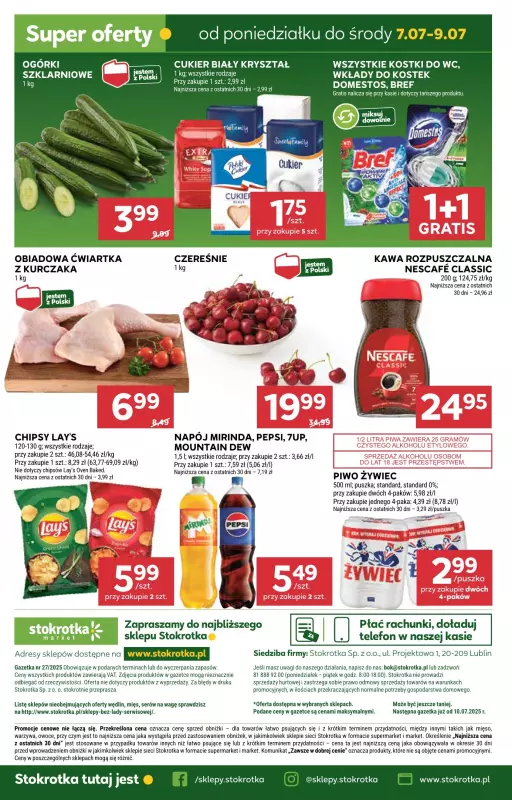Stokrotka - gazetka promocyjna Gazetka Market od czwartku 03.07 do środy 09.07 - strona 20