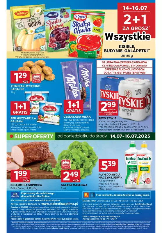 Stokrotka - gazetka promocyjna Gazetka Optima od czwartku 10.07 do środy 16.07 - strona 16