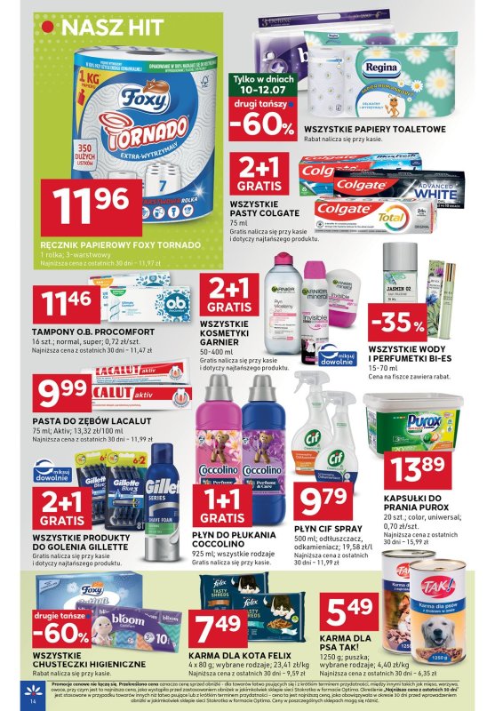 Stokrotka - gazetka promocyjna Gazetka Optima od czwartku 10.07 do środy 16.07 - strona 14