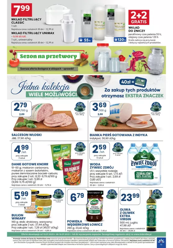 Stokrotka - gazetka promocyjna Gazetka Optima od czwartku 10.07 do środy 16.07 - strona 15