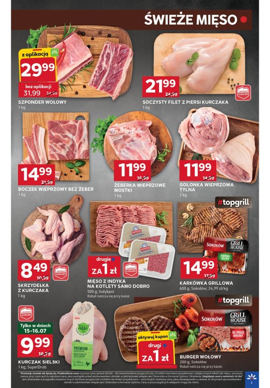 Stokrotka - gazetka promocyjna Gazetka Optima od czwartku 10.07 do środy 16.07 - strona 3