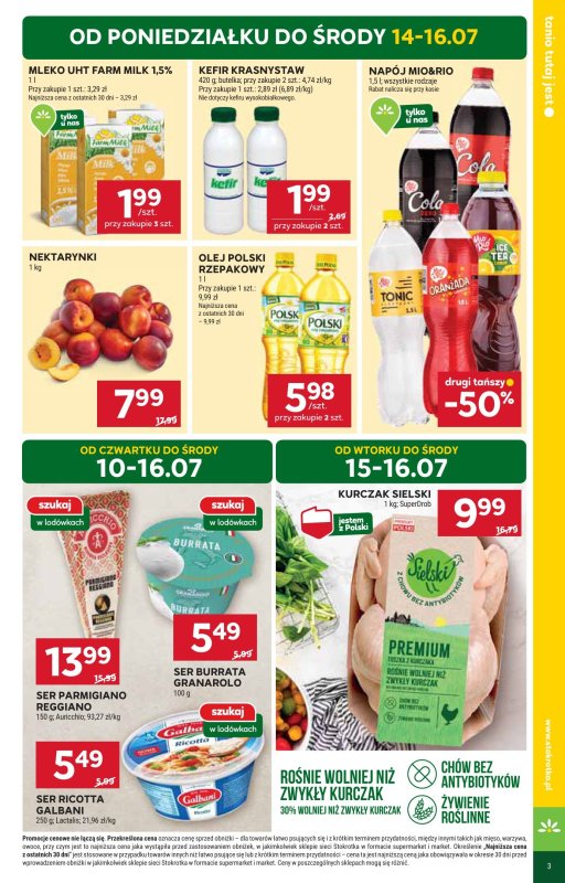 Stokrotka - gazetka promocyjna Gazetka Market od czwartku 10.07 do środy 16.07 - strona 3