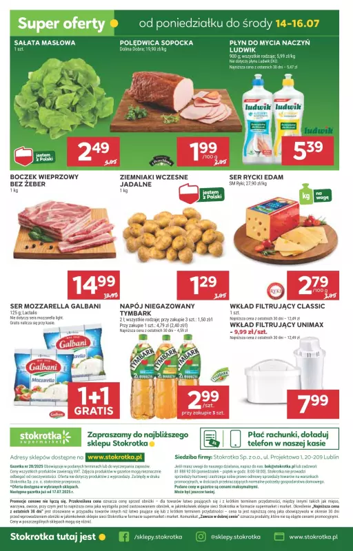 Stokrotka - gazetka promocyjna Gazetka Supermarket od czwartku 10.07 do środy 16.07 - strona 45