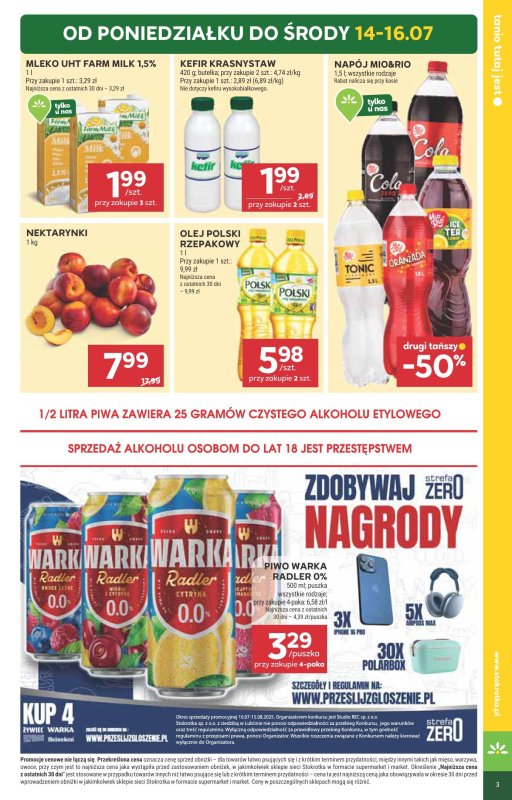 Stokrotka - gazetka promocyjna Gazetka Supermarket od czwartku 10.07 do środy 16.07 - strona 3
