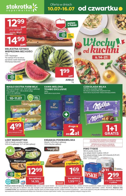 Stokrotka - gazetka promocyjna Gazetka Supermarket od czwartku 10.07 do środy 16.07