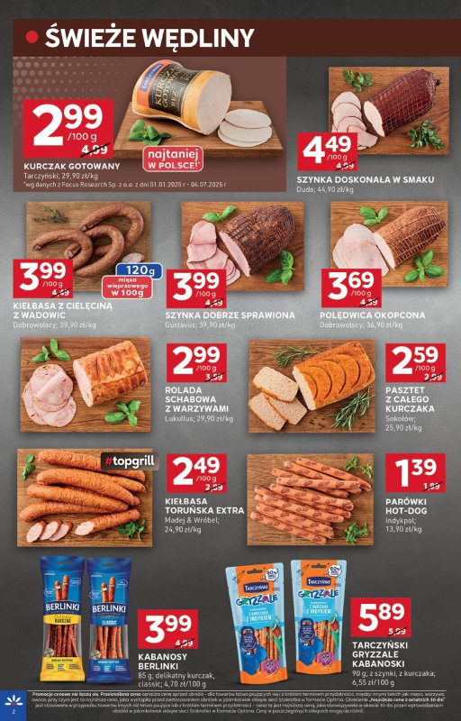 Stokrotka - gazetka promocyjna Gazetka Optima od czwartku 17.07 do środy 23.07 - strona 2