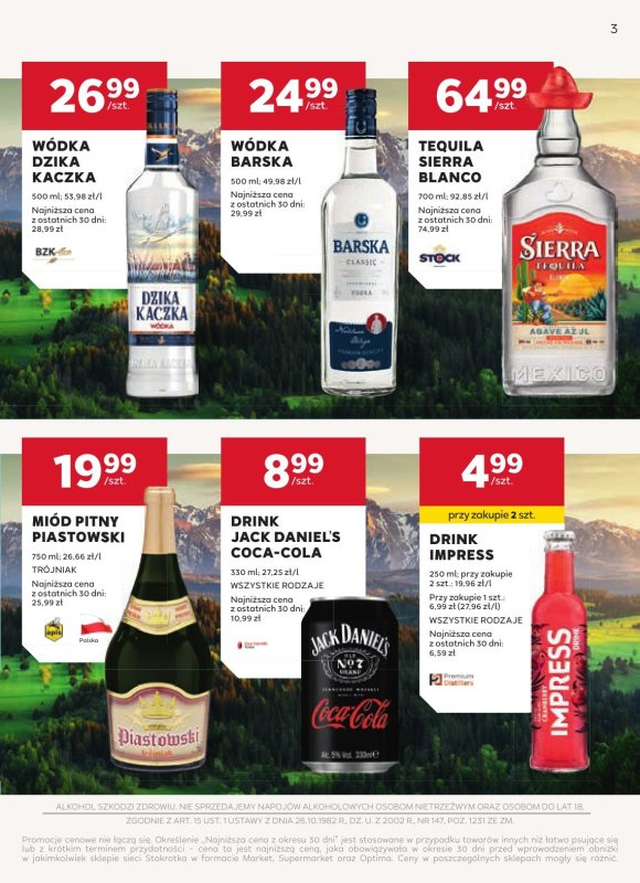 Stokrotka - gazetka promocyjna W dobrym smaku od czwartku 17.07 do wtorku 12.08 - strona 3