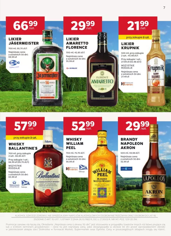 Stokrotka - gazetka promocyjna W dobrym smaku od czwartku 17.07 do wtorku 12.08 - strona 7