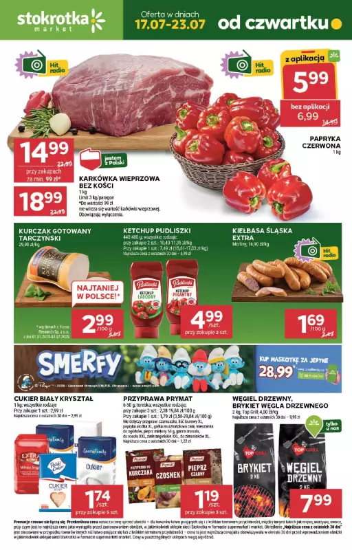 Stokrotka - gazetka promocyjna Gazetka Market od czwartku 17.07 do środy 23.07