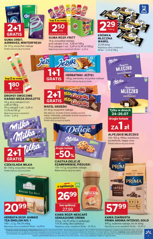 Stokrotka - gazetka promocyjna Gazetka Optima od czwartku 24.07 do środy 30.07 - strona 9