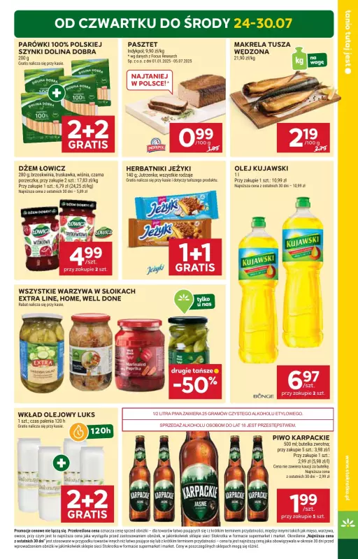 Stokrotka - gazetka promocyjna Gazetka Supermarket od czwartku 24.07 do środy 30.07 - strona 3