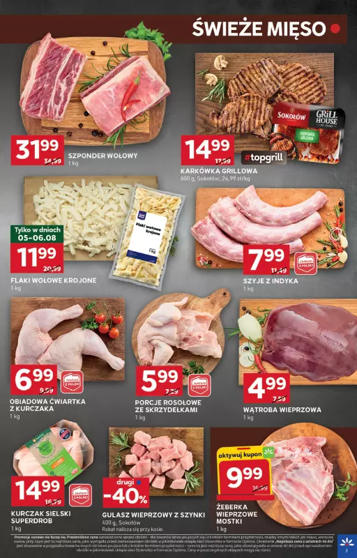 Stokrotka - gazetka promocyjna Gazetka Optima od czwartku 31.07 do środy 06.08 - strona 3