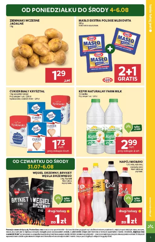 Stokrotka - gazetka promocyjna Gazetka Supermarket od czwartku 31.07 do środy 06.08 - strona 5