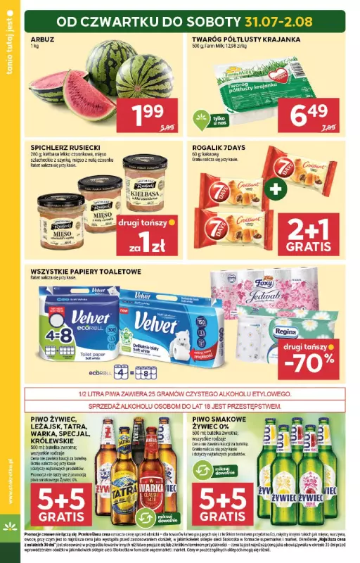 Stokrotka - gazetka promocyjna Gazetka Market od czwartku 31.07 do środy 06.08 - strona 2