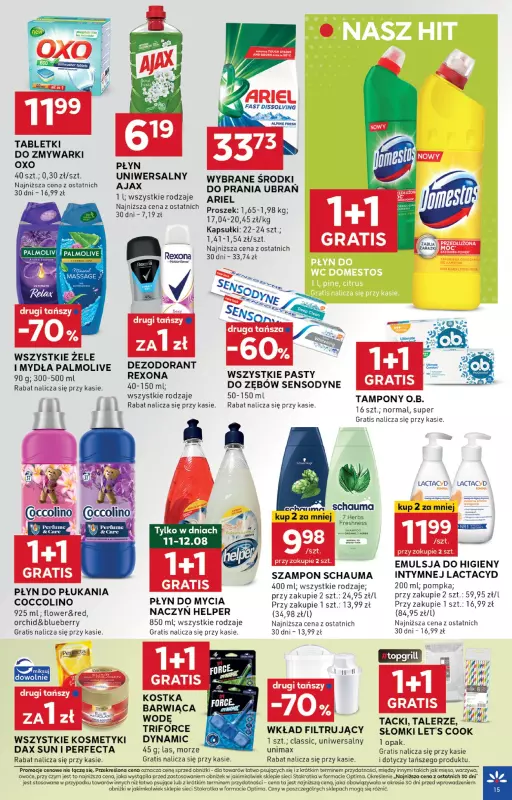 Stokrotka - gazetka promocyjna Gazetka Optima od czwartku 07.08 do wtorku 12.08 - strona 15