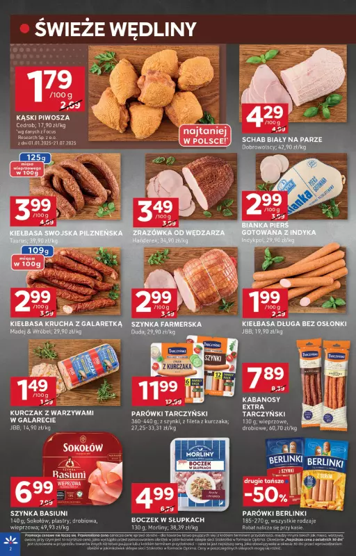Stokrotka - gazetka promocyjna Gazetka Optima od czwartku 07.08 do wtorku 12.08 - strona 2