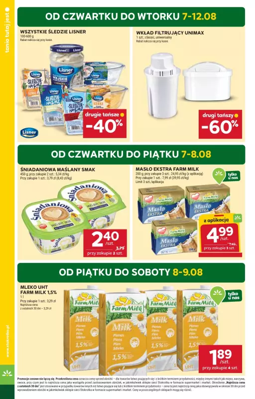 Stokrotka - gazetka promocyjna Gazetka Supermarket od czwartku 07.08 do wtorku 12.08 - strona 4