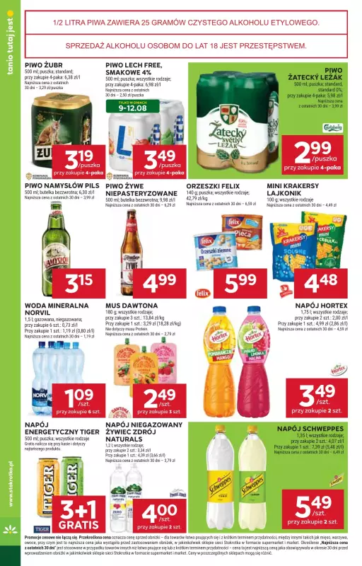 Stokrotka - gazetka promocyjna Gazetka Supermarket od czwartku 07.08 do wtorku 12.08 - strona 34