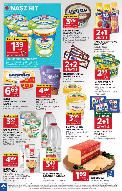 Stokrotka - gazetka promocyjna Gazetka Optima od środy 13.08 do środy 20.08 - strona 6
