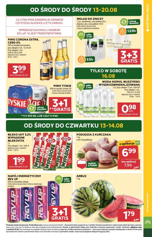 Stokrotka - gazetka promocyjna Gazetka Market od środy 13.08 do środy 20.08 - strona 3